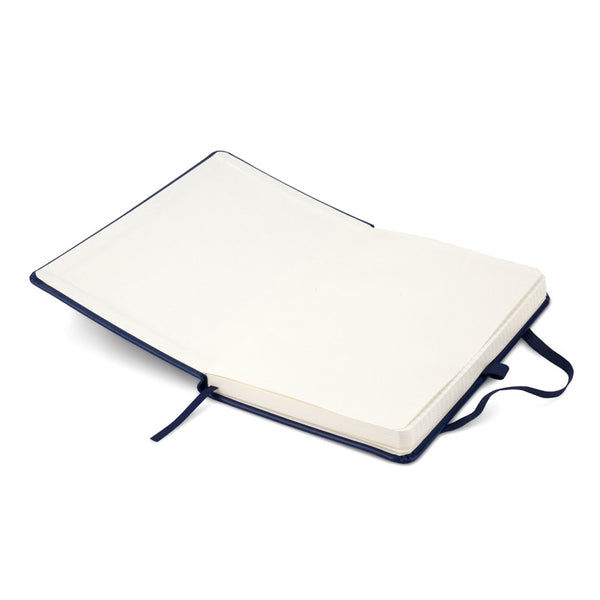 Notizbuch Axent Partner Lux 8202-02-A, A5-, 125x195 mm, 96 Blatt, kariert, harter Einband, blau