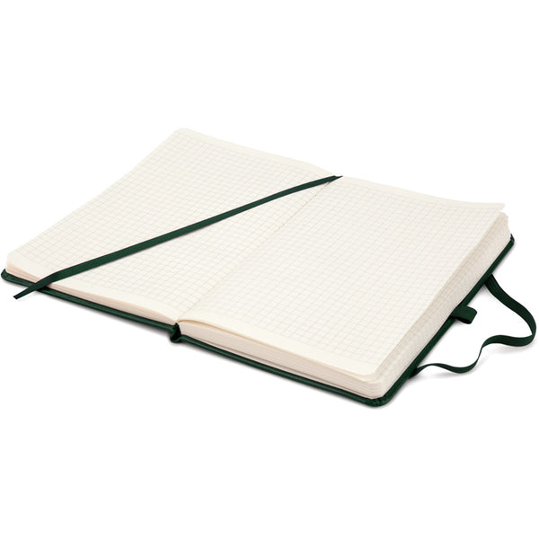 Notizbuch Axent Partner Lux 8202-04-A, A5-, 125x195 mm, 96 Blatt, kariert, harter Einband, grün