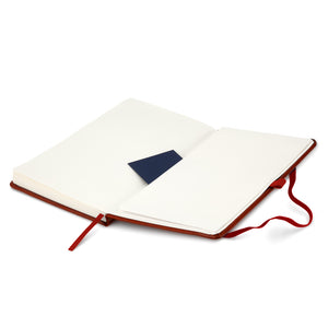 Notizbuch Axent Partner Lux 8202-05-A, A5-, 125x195 mm, 96 Blatt, kariert, harter Einband, bordeaux