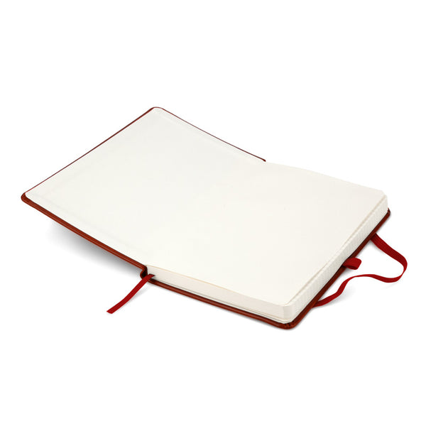 Notizbuch Axent Partner Lux 8202-05-A, A5-, 125x195 mm, 96 Blatt, kariert, harter Einband, bordeaux
