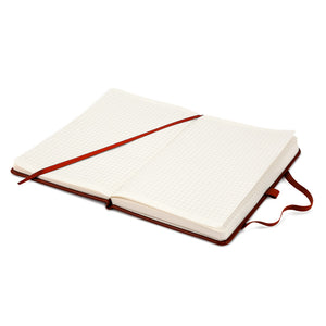 Notizbuch Axent Partner Lux 8202-05-A, A5-, 125x195 mm, 96 Blatt, kariert, harter Einband, bordeaux