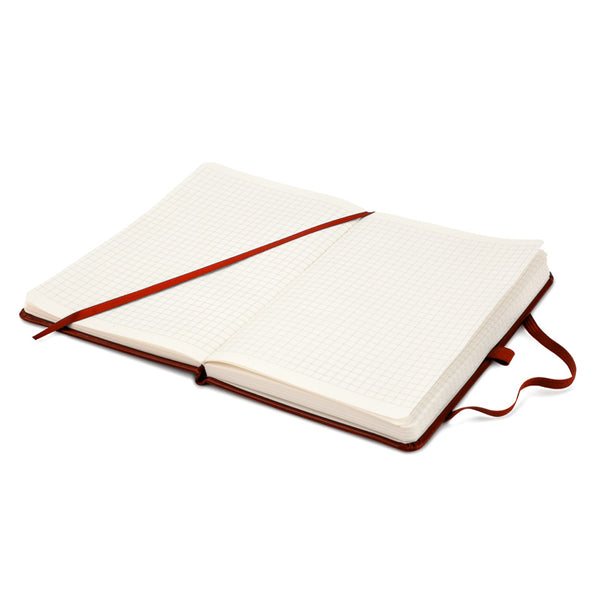 Notizbuch Axent Partner Lux 8202-05-A, A5-, 125x195 mm, 96 Blatt, kariert, harter Einband, bordeaux