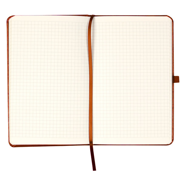 Notebook Axent Partner Lux 8202-19-A, 125*195 mm, 96 sheets, squared paper, brown