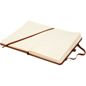 Notebook Axent Partner Lux 8202-19-A, 125*195 mm, 96 sheets, squared paper, brown
