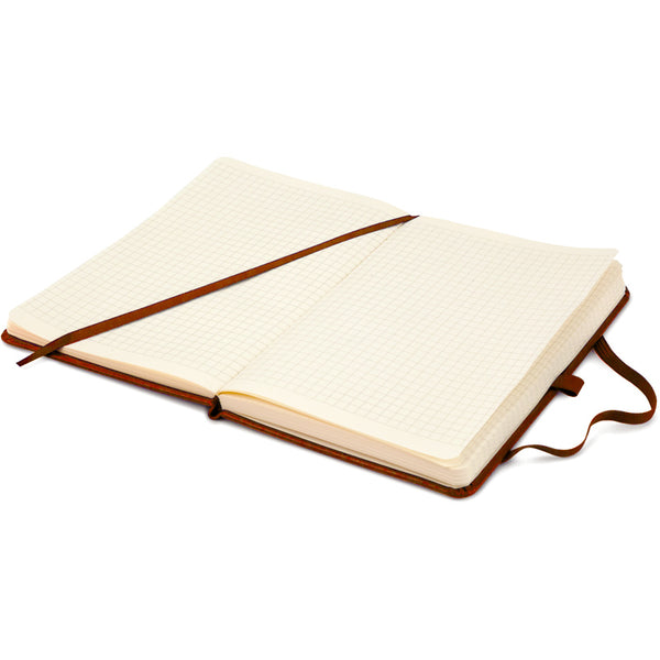 Notebook Axent Partner Lux 8202-19-A, 125*195 mm, 96 sheets, squared paper, brown