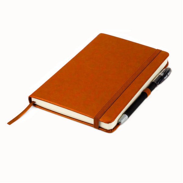 Notebook Axent Partner Lux 8202-19-A, 125*195 mm, 96 sheets, squared paper, brown