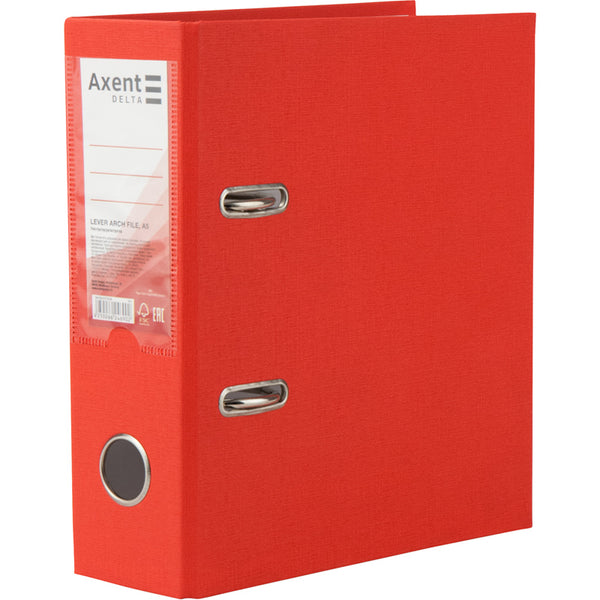 Ordner Delta D1718-06P einseitiger, A5, 75 mm, nicht gebunden, rot