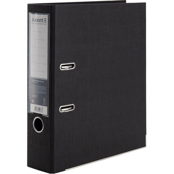 Ordner Axent Prestige+ 1722-01P-A, beidseitig, A4, 75 mm, zerlegt, schwarz