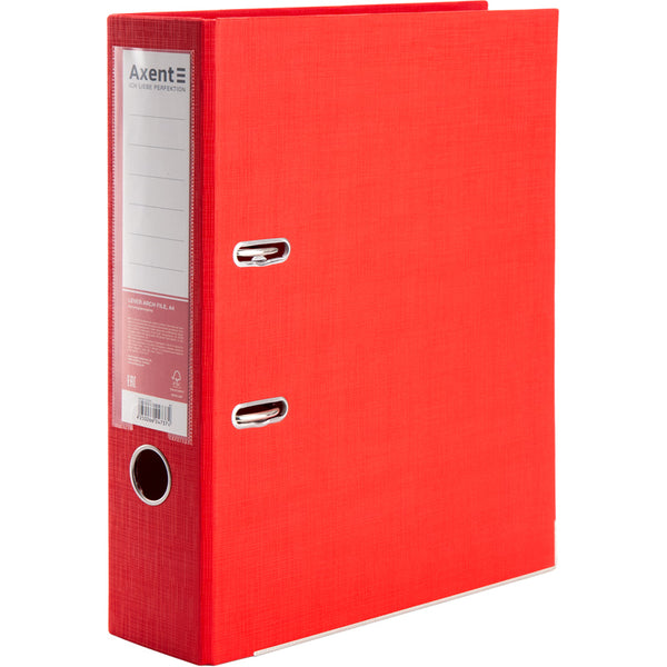 Ordner Axent Prestige+ 1722-06P-A, beidseitig, A4, 75 mm, zerlegt, rot