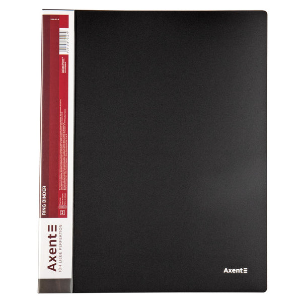 Ordner mit 4 Ringen Axent 1208-01-A, A4, 35 mm, schwarz