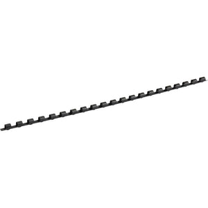 Plastic comb ring, 6 mm, black, 100 pcs.
