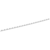 Plastic comb ring, 6 mm, white, 100 pcs.