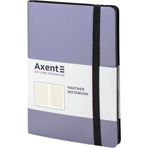Notebook Axent Partner Soft 8206-34-A, 125*195 mm, 96 sheets, squared paper, silver