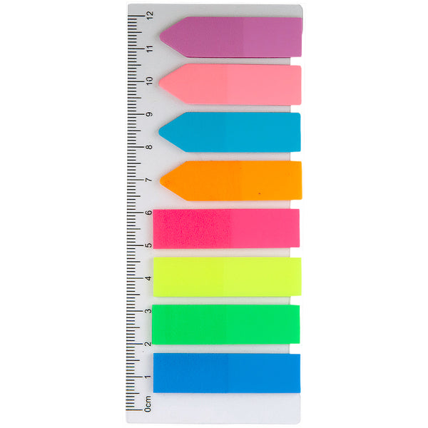 Index-Haftstreifen Delta D2451, 12x45 mm, 200 Stück, neonfarben
