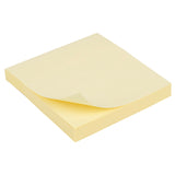Haftnotizblock Delta D3314-01, Papierblock mit Kleberücken, 75x75 mm, 100 Blatt, gelb