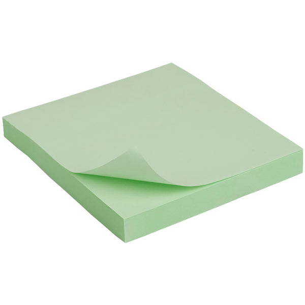 Haftnotizblock Delta D3314-02, 75x75 mm, Papierblock mit Kleberückseite, 100 Blatt, grün