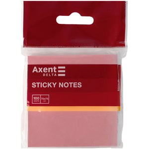 Haftnotizblock Delta D3314-03, 75x75 mm, Haftnotizblock, 100 Blatt, rosa