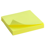Haftnotizblock Delta D3414-11, 75x75 mm, Papierblock mit Kleberückseite, 100 Blatt, gelb