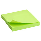 Haftnotizblock Delta D3414-12, 75x75 mm, Papierblock mit Kleberückseite, 100 Blatt, grün