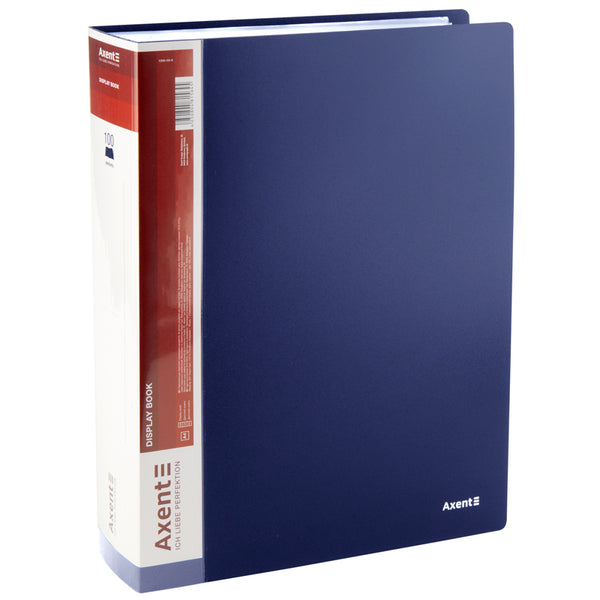 Display-book, 100 files, blue
