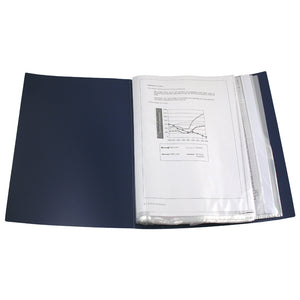 Display-book, 100 files, blue
