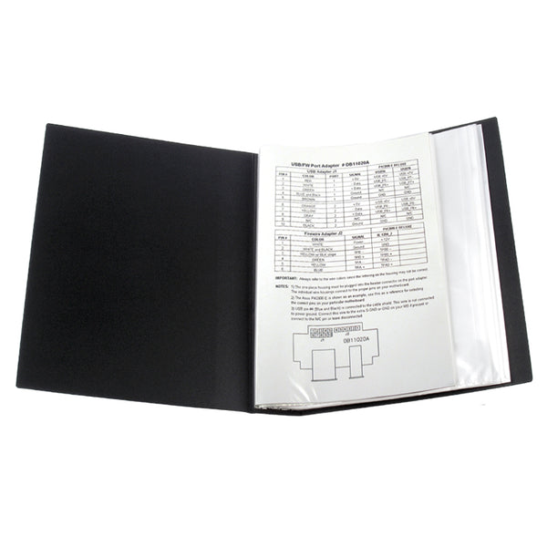 Display-book, 80 files, black