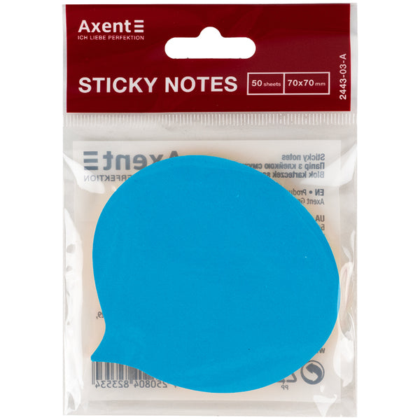 Haftnotizblock Axent 2443-03-A, 70x70 mm, 50 Blätter, Zitat