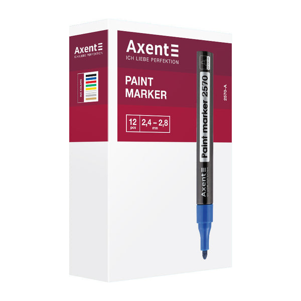 Marker Axent Paint 2570-35-A, 2,4-2,8 mm, rund, gold