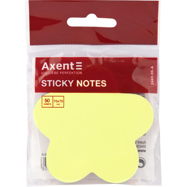 Sticky notes Axent 2443-05-A, flower, 70х70 mm, 50 sheets