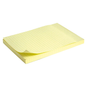 Haftnotizblock Delta D3330-02, 100x150 mm, 100 Blatt, gelb, kariert