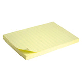 Haftnotizblock Delta D3330-01, 100x150 mm, 100 Blatt, lineal, gelb