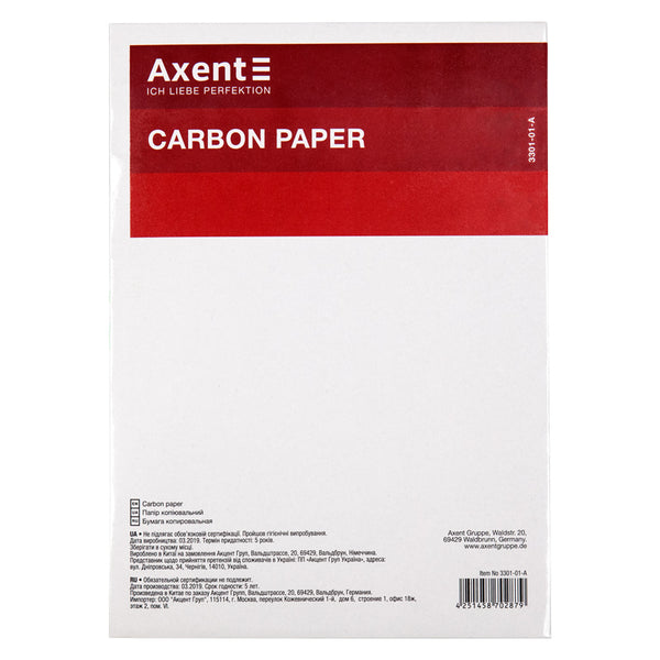 Kopierpapier Axent 3301-01-A, 100 Blatt A4, schwarz