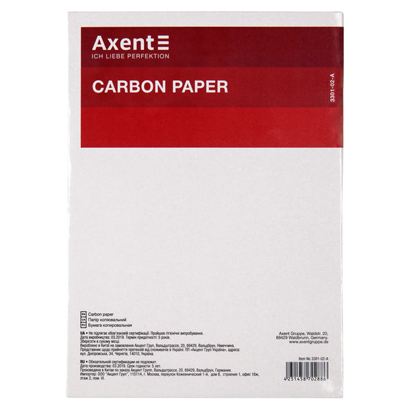 Kopierpapier Axent 3301-02-A, 100 Blatt A4, blau