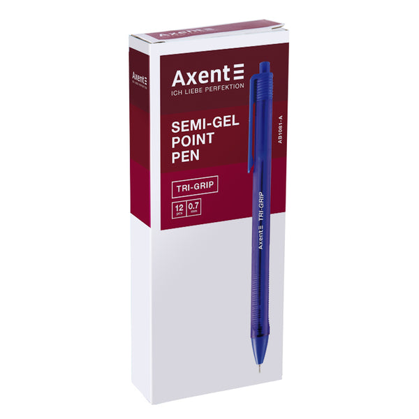 Tri-Grip Ölstift Axent AB1081-02-A, 0,7 mm, blau