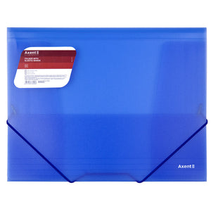 Ordner mit Gummibändern Axent 1501-22-A, A4, transparent blau