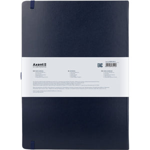 Notizbuch Axent Partner Grand 8203-02-A, A4, 210x295 mm, 100 Blatt, kariert, harter Einband, dunkelblau