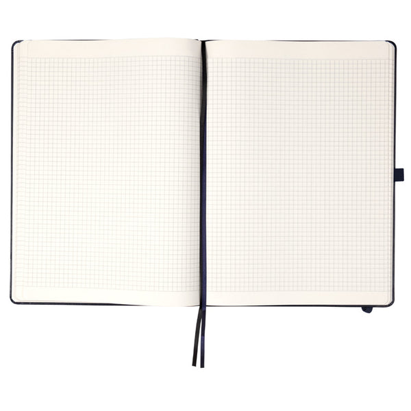 Notizbuch Axent Partner Grand 8203-02-A, A4, 210x295 mm, 100 Blatt, kariert, harter Einband, dunkelblau