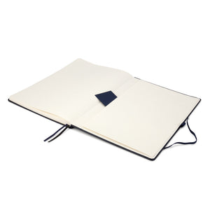 Notizbuch Axent Partner Grand 8203-02-A, A4, 210x295 mm, 100 Blatt, kariert, harter Einband, dunkelblau