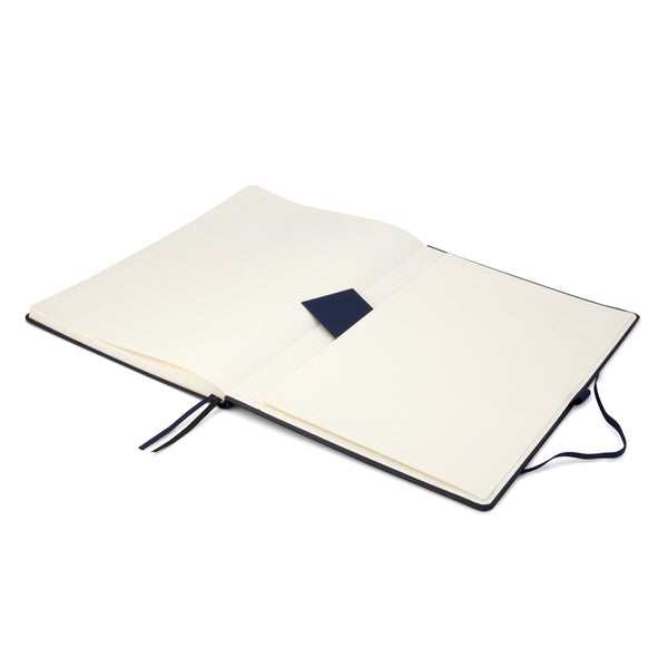 Notizbuch Axent Partner Grand 8203-02-A, A4, 210x295 mm, 100 Blatt, kariert, harter Einband, dunkelblau