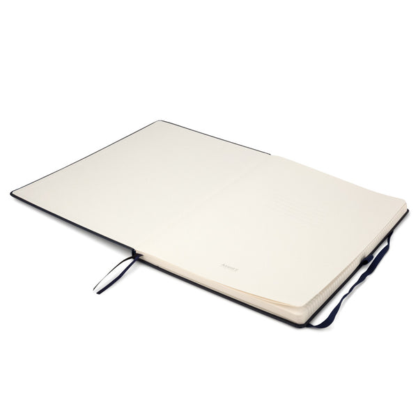 Notizbuch Axent Partner Grand 8203-02-A, A4, 210x295 mm, 100 Blatt, kariert, harter Einband, dunkelblau