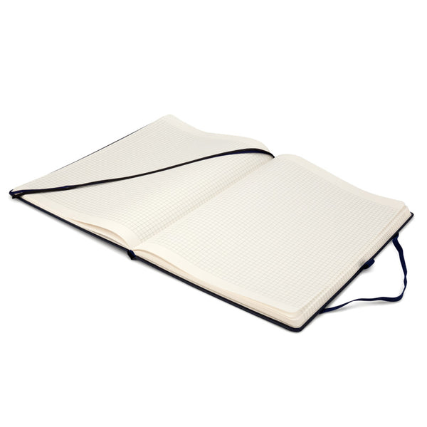Notizbuch Axent Partner Grand 8203-02-A, A4, 210x295 mm, 100 Blatt, kariert, harter Einband, dunkelblau