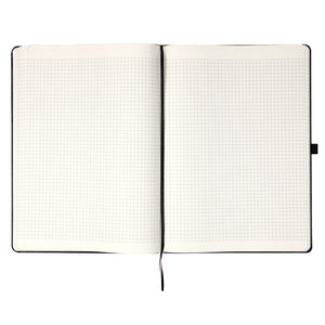 Notizbuch Axent Partner Grand 8203-01-A, A4, 210x295 mm, 100 Blatt, kariert, harter Einband, schwarz
