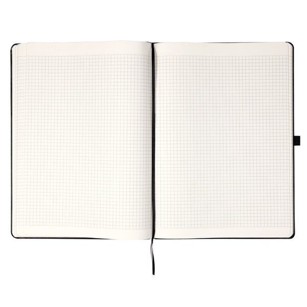 Notizbuch Axent Partner Grand 8203-01-A, A4, 210x295 mm, 100 Blatt, kariert, harter Einband, schwarz