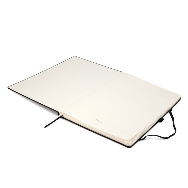 Notizbuch Axent Partner Grand 8203-01-A, A4, 210x295 mm, 100 Blatt, kariert, harter Einband, schwarz
