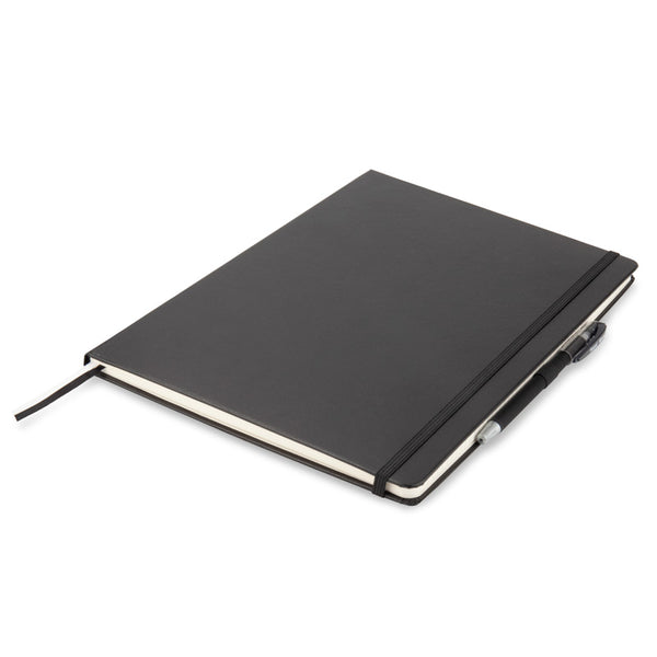 Notizbuch Axent Partner Grand 8203-01-A, A4, 210x295 mm, 100 Blatt, kariert, harter Einband, schwarz
