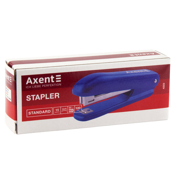 Heftgerät Nr. 10/5 Axent Standard 4222-09-A, Kunststoff, 15 Blätter, grün
