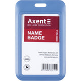 Vertikaler Badge-Slider Axent 4500V-02-A 54x85 mm, blau