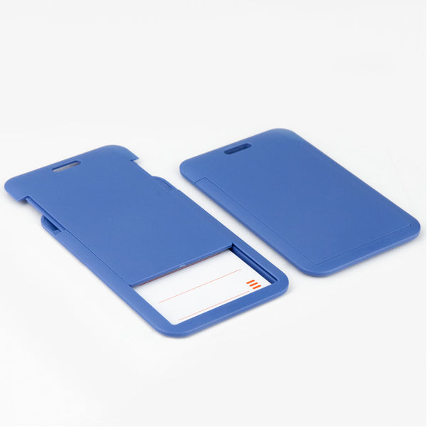 Vertikaler Badge-Slider Axent 4500V-02-A 54x85 mm, blau
