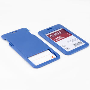 Vertikaler Badge-Slider Axent 4500V-02-A 54x85 mm, blau