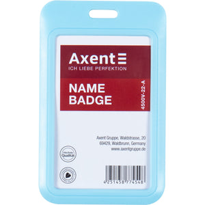Vertikaler Badge-Slider Axent 4500V-22-A 54x85 mm, blau